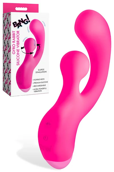Bang Gyro 6.7" Gyrating Silicone Rabbit Vibrator — image 5 of 12