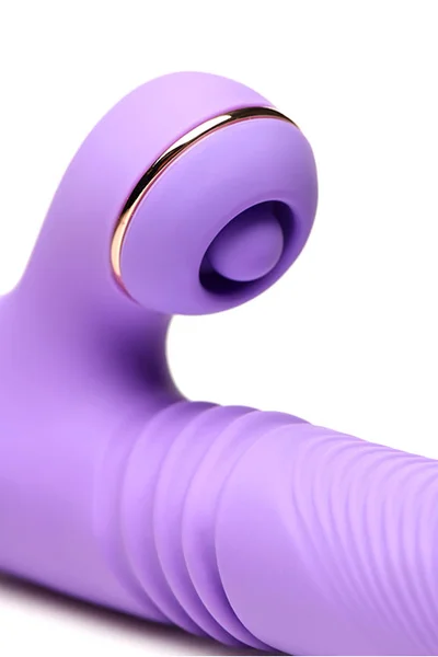 Shegasm Pro Thrust Max 9" Heated, Thrusting Rabbit Vibrator with Pulsing Clitoral Arm — image 5 of 5