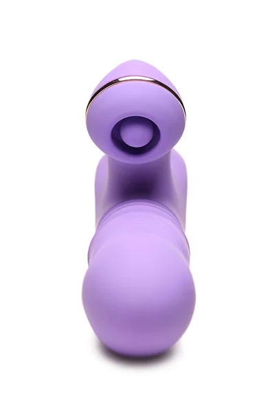Shegasm Pro Thrust Max 9" Heated, Thrusting Rabbit Vibrator with Pulsing Clitoral Arm — image 3 of 5