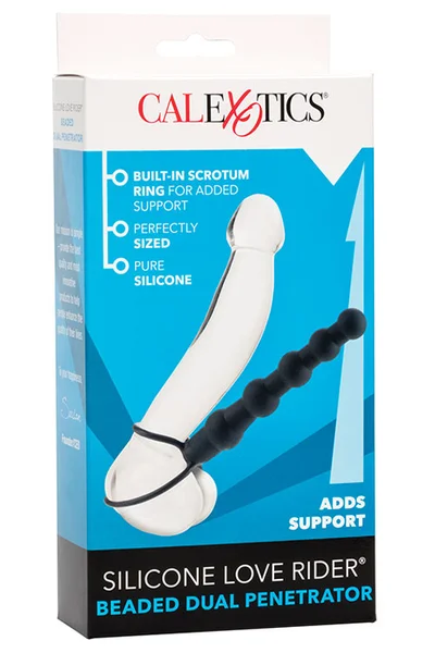 Calexotics Silicone Beaded 5.75” Dual Penetrator Strap On — image 6 of 18