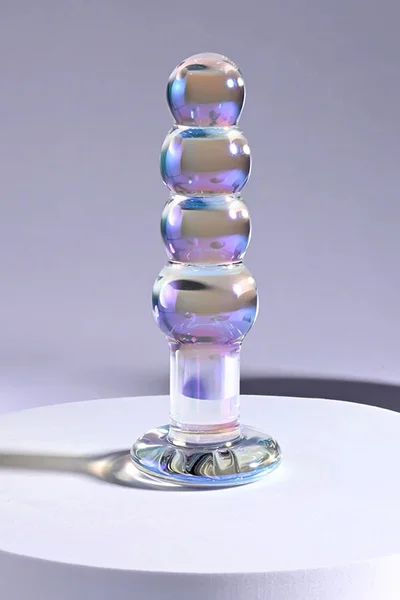 Playboy Jewels Beads 4.7" Glass Beaded Anal Plug — image 2 of 4