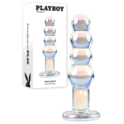playboy jewels beads 47 glass beaded anal plug