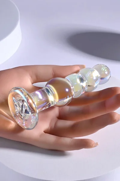 Playboy Jewels Beads 4.7" Glass Beaded Anal Plug — image 4 of 4