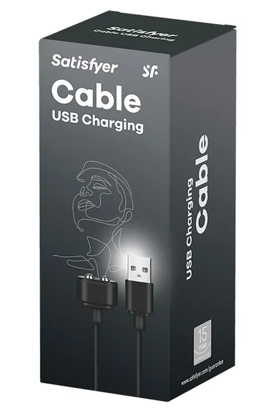 Satisfyer Replacement USB Magnetic Charging Cable Black — image 2 of 2