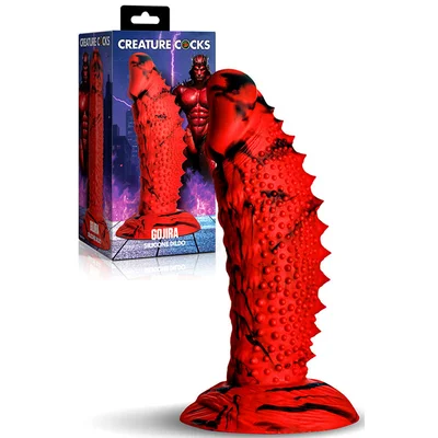 creature cocks gojira 73 silicone dildo with suction cup
