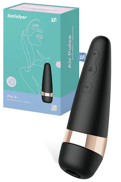Satisfyer Pro 3 Plus Air Pulse Vibrating Clitoral Stimulator — image 4 of 6
