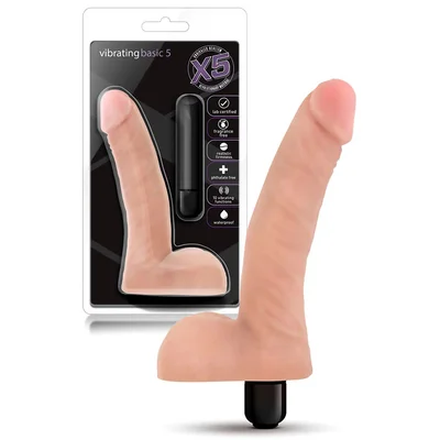blush x5 vibrating realistic 55 dildo