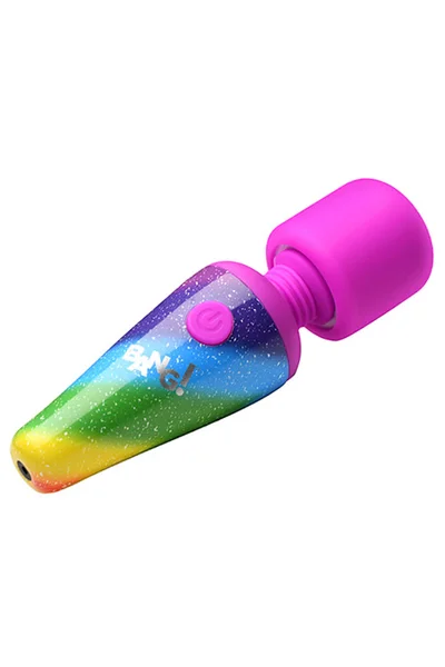 Bang Rainbow 4.4" Cordless Mini Wand Vibrator — image 2 of 3