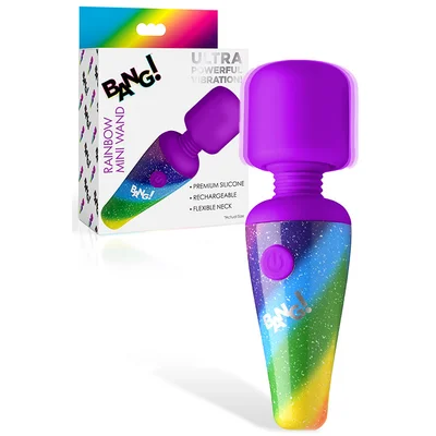 bang rainbow 44 cordless mini wand vibrator