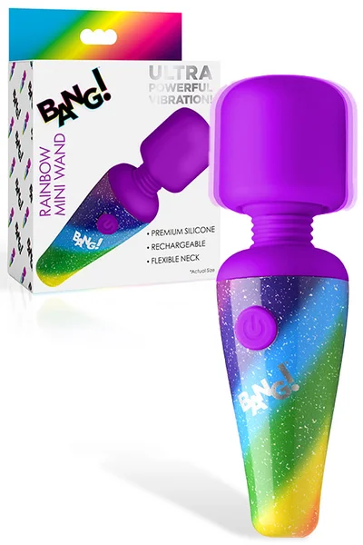 Bang Rainbow 4.4" Cordless Mini Wand Vibrator — image 4 of 6