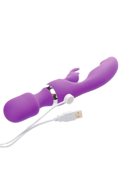Adam and Eve G Motion Dual Ended 9.25" Rabbit & Wand Vibrator — image 12 of 12