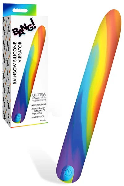 Bang Rainbow 7.3" Ultra Powerful Silicone Vibrator — image 4 of 6
