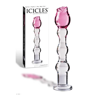 pipedream rose shaped glass 75 massager