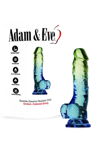 Adam and Eve Seaside Dreams 7.5" Realistic Ombre Dildo with Suction Cup Base — image 5 of 8