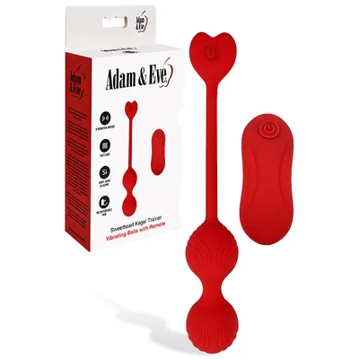 adam and eve sweetheart kegel trainer 79 vibrating kegel balls with remote control