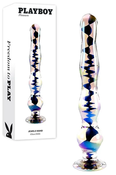 Playboy Jewels Wand 8" Unisex Glass Dildo — image 4 of 6