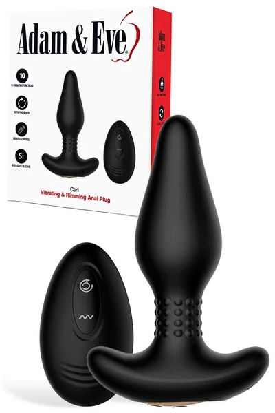 Adam and Eve Carl Remote Controlled 6.45" Rimming & Vibrating Butt Plug — image 9 of 12