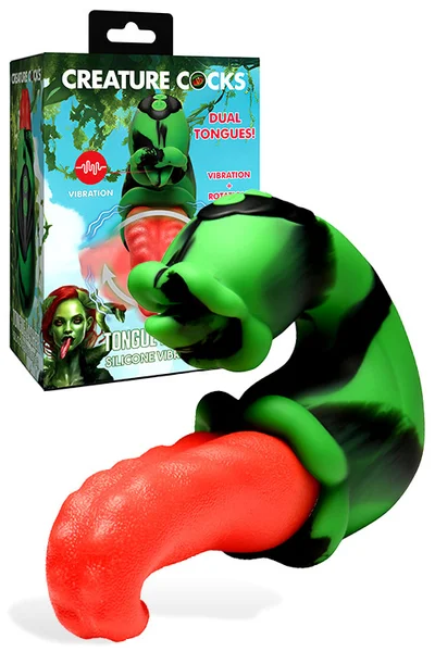 Creature Cocks Tongue Lasher 5.6" Silicone Dual Stimulation Vibrator — image 6 of 10
