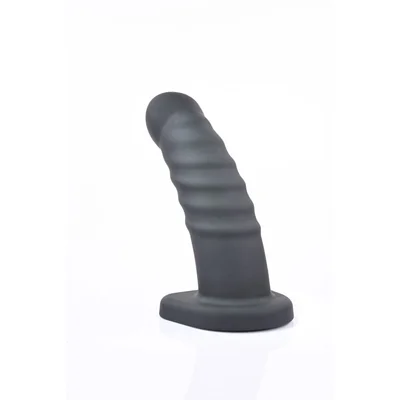 merge banx ribbed hollow dildo black