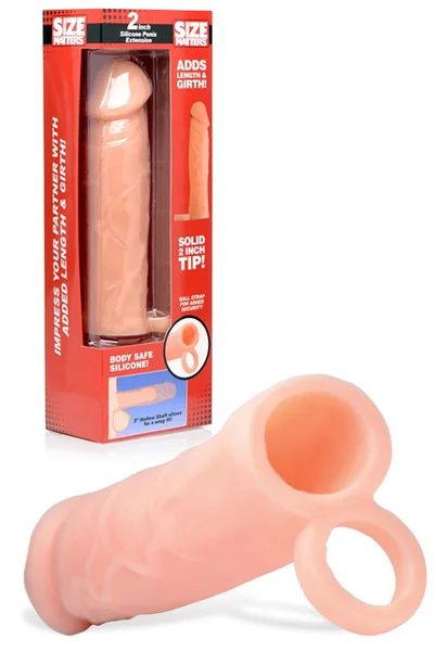 Size Matters Realistic Silicone Penis Extension with 2" Tip — image 11 of 15