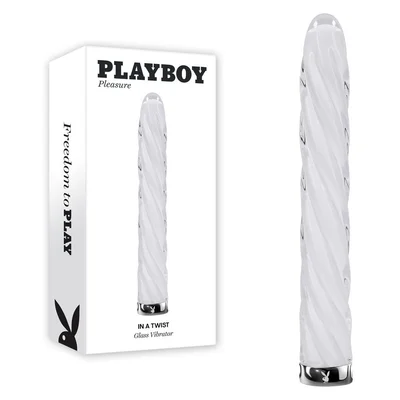 playboy pleasure in a twist glass vibrator