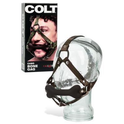 COLT Silicone Bone Gag with Camouflage Headwear