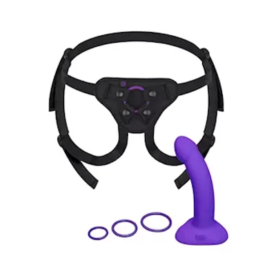 vibrating curved strap on kit