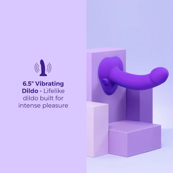 Vibrating Curved Strap On Kit — image 4 of 8