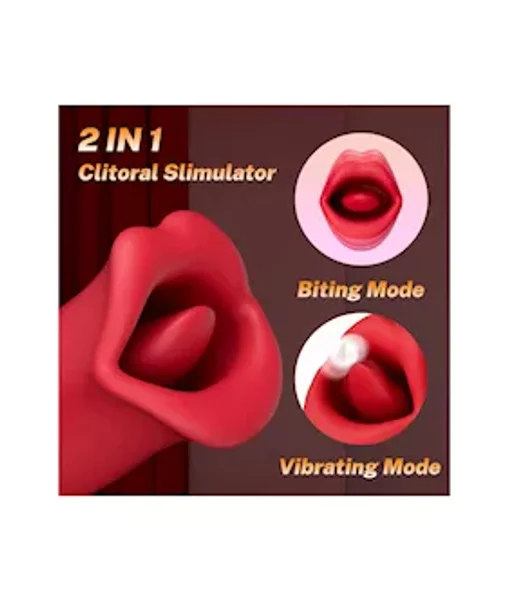 Ruby Lips Biting Vibrator — image 2 of 5