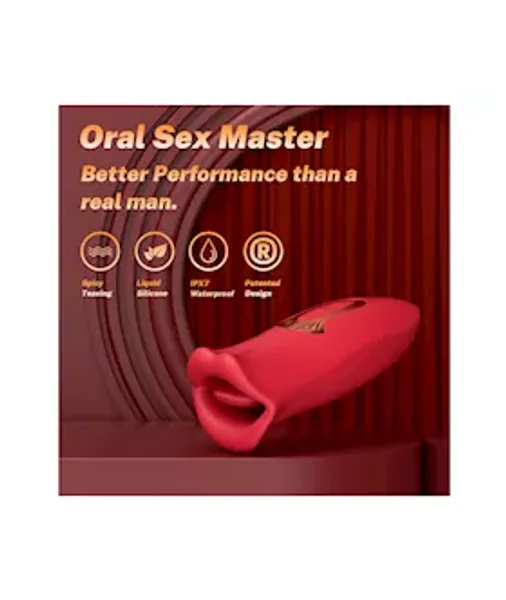 Ruby Lips Biting Vibrator — image 3 of 5