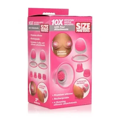 size matters 10x rotate nipple suckers