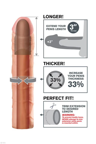 Pipedream Perfect 3" Penis X-tension — image 5 of 6