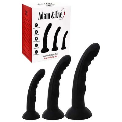 adam eve adams ridged trio anal training kit