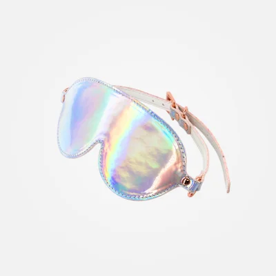 ns novelties cosmo bondage blindfold metallic rainbow