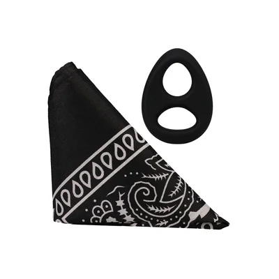 rock solid the code silicone c ring with bandana