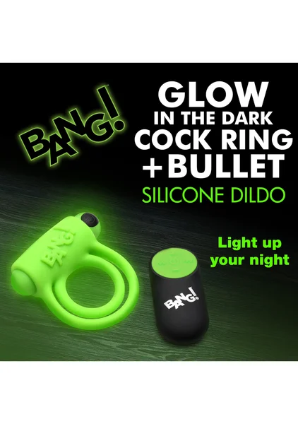 Bang! 28x Glow-in-the-Dark Cock Ring with Remote — image 4 of 9