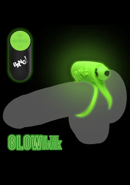 Bang! 28x Glow-in-the-Dark Cock Ring with Remote — image 2 of 9