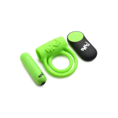bang 28x glow in the dark cock ring with remote