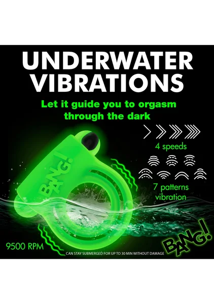 Bang! 28x Glow-in-the-Dark Cock Ring with Remote — image 5 of 9