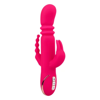 jack rabbit signature heated silicone triple fantasy rabbit