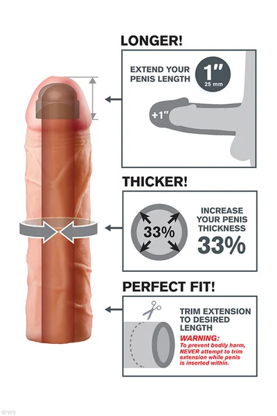 Pipedream Perfect 1" Penis X-tension