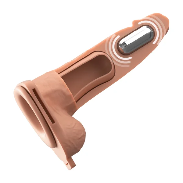 Fantasy X-Tensions Elite - Vibrating Hollow Silicone Strap-On — image 5 of 25