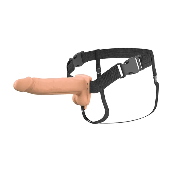 Fantasy X-Tensions Elite - Vibrating Hollow Silicone Strap-On — image 9 of 25