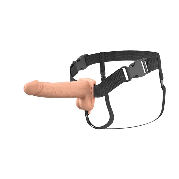 Fantasy X-Tensions Elite - Vibrating Hollow Silicone Strap-On — image 7 of 25
