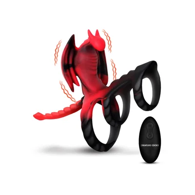 creature cocks dragon flight vibrating silicone cock ring