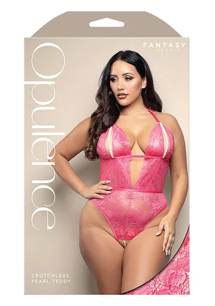 Crotchless Pearl Teddy - Queen Size — image 6 of 6