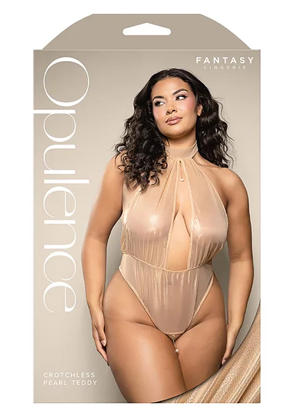 Crotchless Pearl Teddy - Queen Size — image 3 of 6