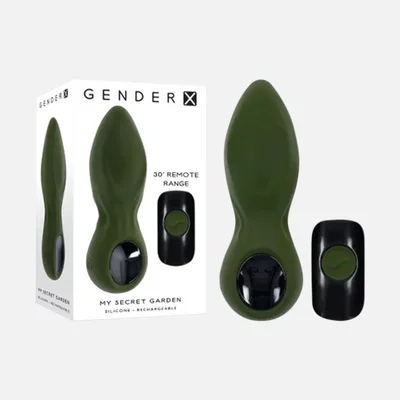 gender x my secret garden vibrating butt plug