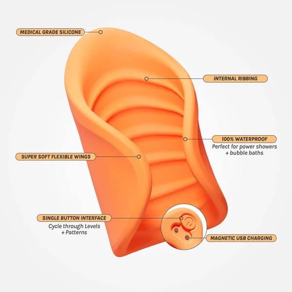 VUSH Sol Couples Vibrating Penis Stroker — image 2 of 2