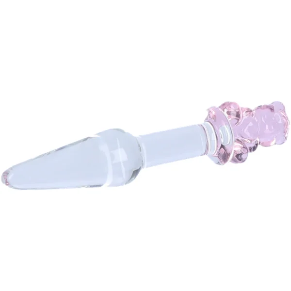 Tapered Teddy Bear Glass Anal Plug — image 3 of 3